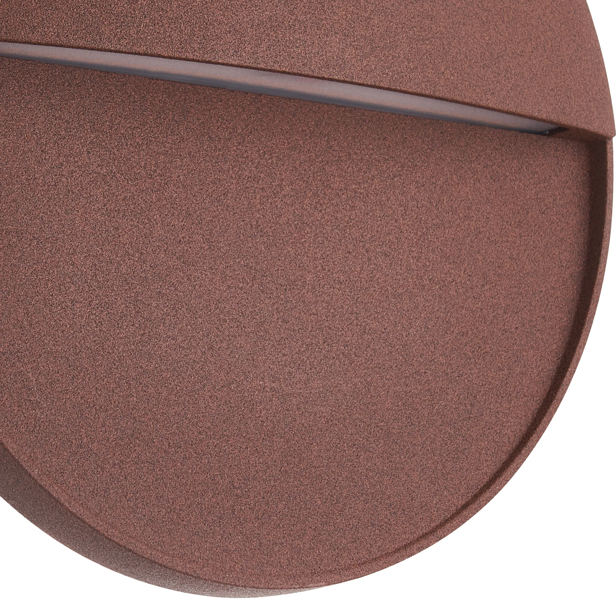 Baker Large Round Wall Lamp 6W LED IP54 Rust Brown M7643  Mantra Fusion Baker